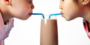 True friendship is sharing chocolate milk