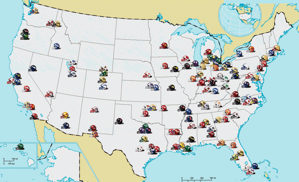 college football map