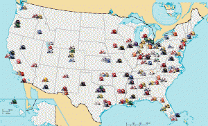 college football map